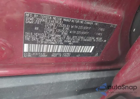 2022 Toyota Rav4 Xle from USA, damaged, VIN 2T3P1RFV9NW251184